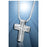 Small Sand Textured Cross Cremation Pendant