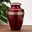 Grecian Crimson Solid Brass Cremation Urn