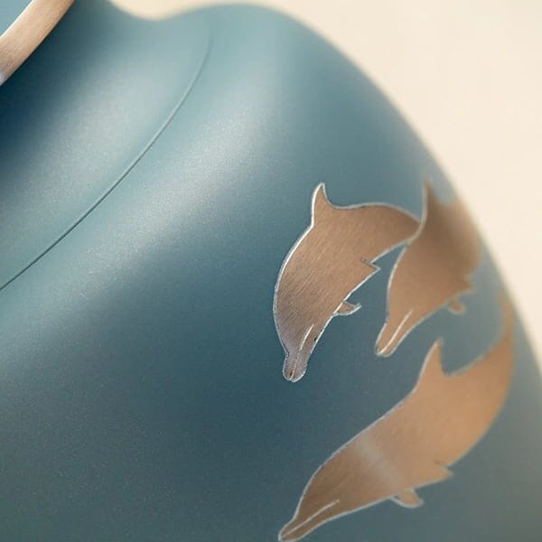 Aria Dolphin Solid Brass Urn