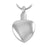 Silver Tone Heart Cremation Pendant