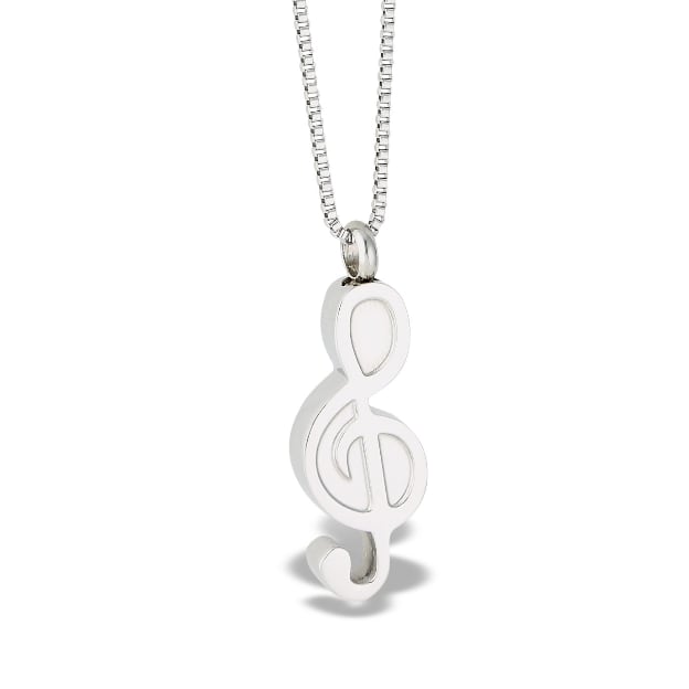 Music Note Cremation Urn Pendant