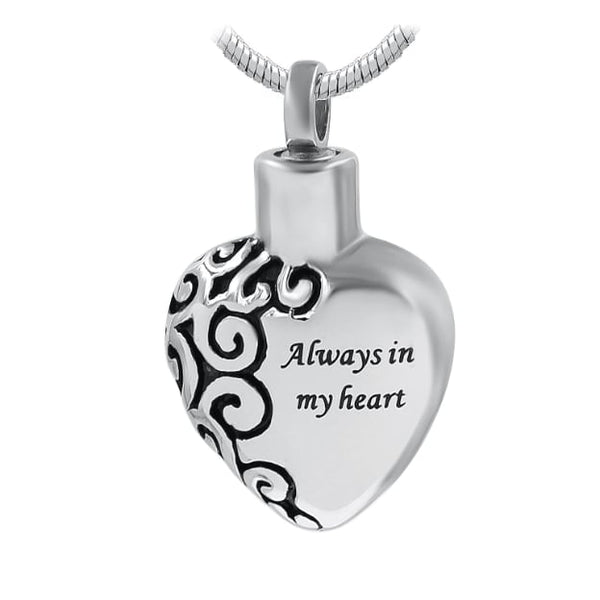 Sterling-silver urn necklace, memorial jewelry—discreet cremation jewelry for ashes; coordinates with cremation jewelry for men, cremation jewelry for women, urn necklace, cremation rings, and other keepsakes like pet cremation jewelry and pet ashes jewelry for those searching cremation jewelry near me.