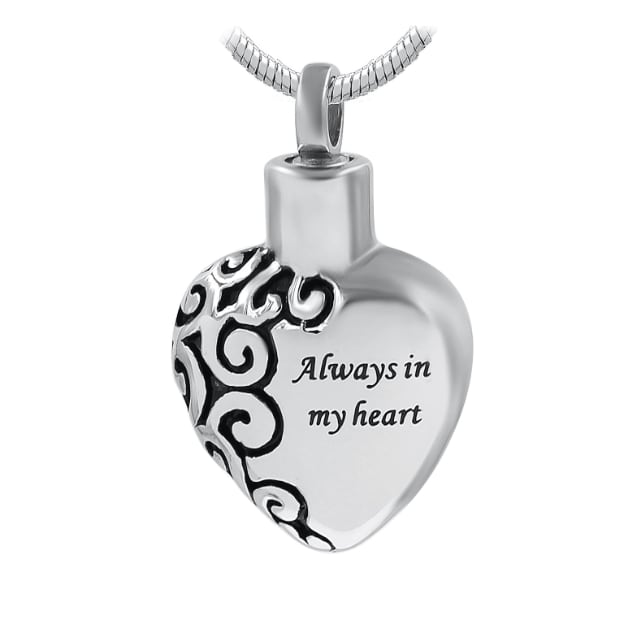 Cremation Urn Necklace - Always In My Heart