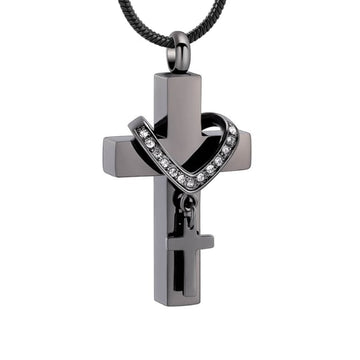 Collar Cross with Rhinestones - Pendant