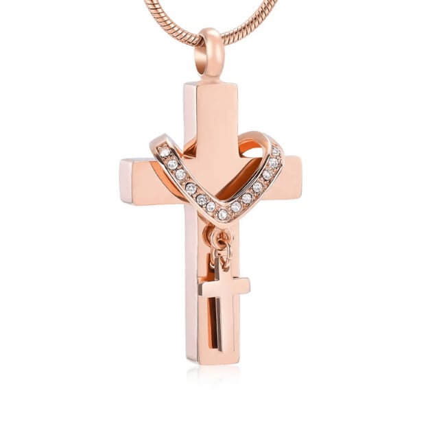 Collar Cross with Rhinestones - Pendant