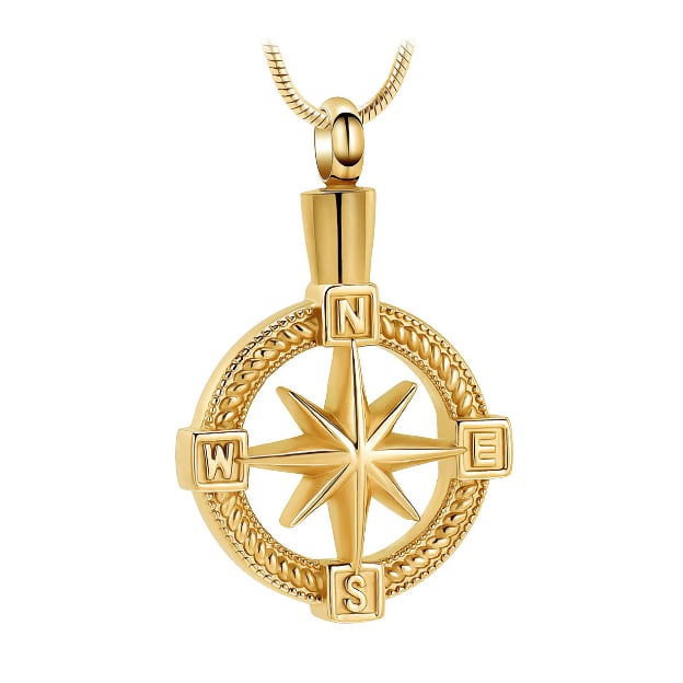 Northstar Compass Cremation Pendant