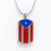 Puerto Rican Flag Tag, Cremation Pendant