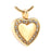 Heart with Rinestones Cremation Pendant