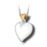 Versetzte Herz-Halskette aus Sterlingsilber für die Kremation