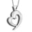 Swirl Heart Cremation Necklace