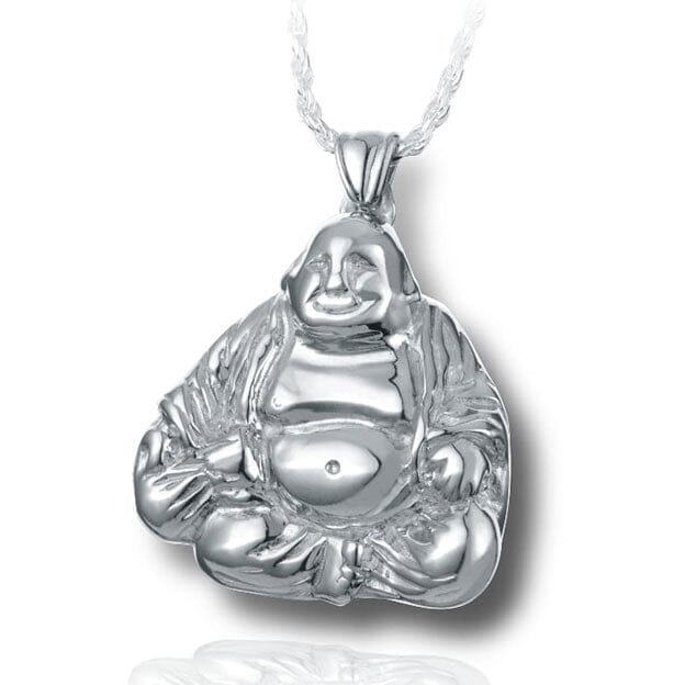 Smiling Buddha Cremation Necklace