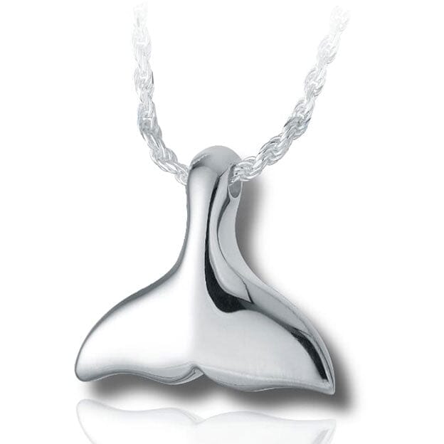 Whale Tail Cremation Necklace