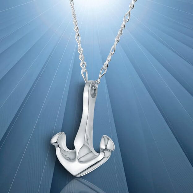 Bruce Anchor Cremation Necklace