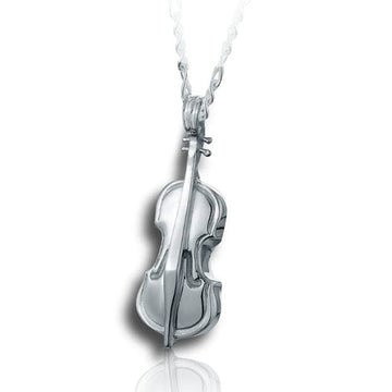 Violin Cremation Necklace