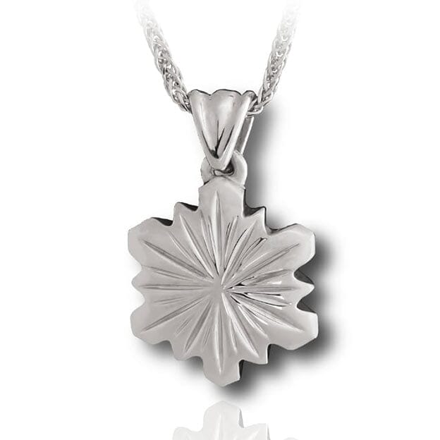 Snow Flake Cremation Necklace
