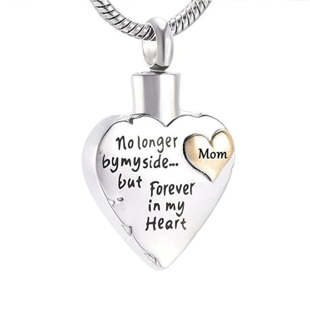 1 Pcs Heart Shaped Cremation Urn Necklace For Ashes Urn Jewelry Mom  Memorial Pendant Necklaces