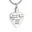 Silver Tone Family Heart Cremation Necklace