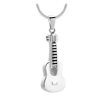 Acoustic Guitar Cremation Necklace