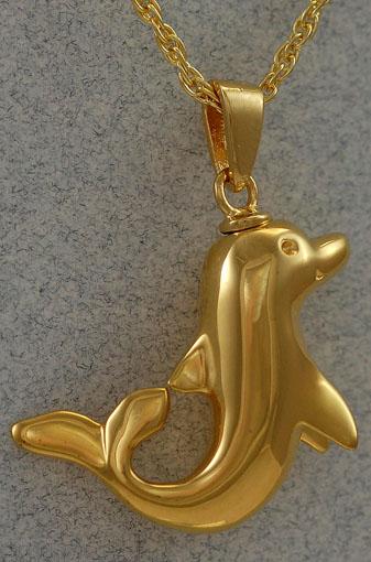 Dolphin Sterling Silver Pet Keepsake Pendant