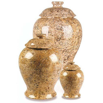 Fossil Marble II Urns