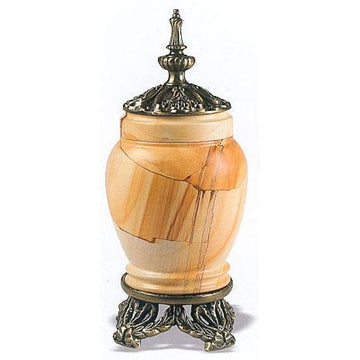 Pet Teakwood Marble - Metal Urn