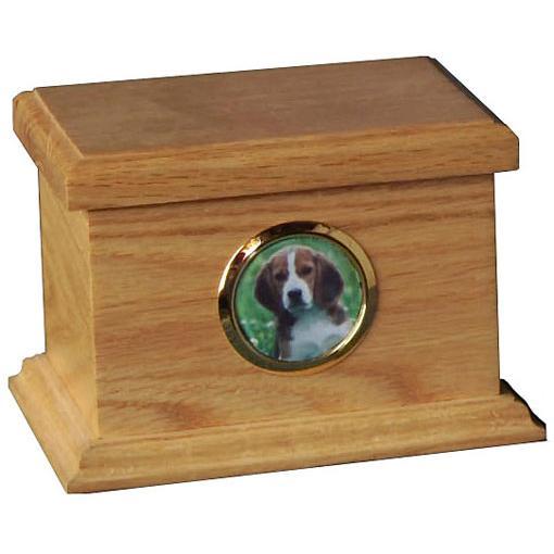 Traditional Pet Wood Urn Small