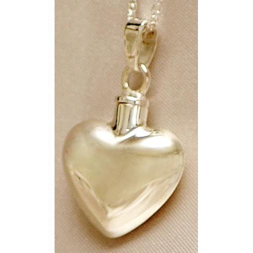 Plain Heart Cremation Pendant