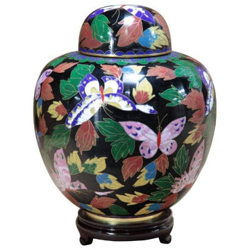 Butterfly Cloisonné Infant Urn