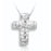 Flowers and Bands Cross Cremation Pendant