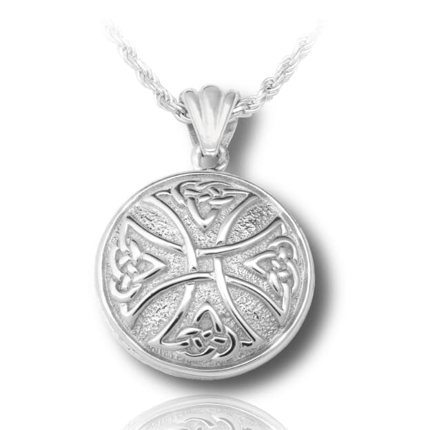 Celtic Cross Cremation Necklace