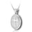 Oval Spanish Cross Cremation Necklace