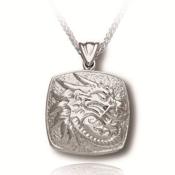 Cushion Dragon Cremation Necklace