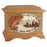 Boat Fishing Wood Urn