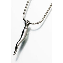 Horn Shape Cremation Ashes Necklace - 316L Stainless Steel Memorial Urn Jewelry With Fill Kit - View #12