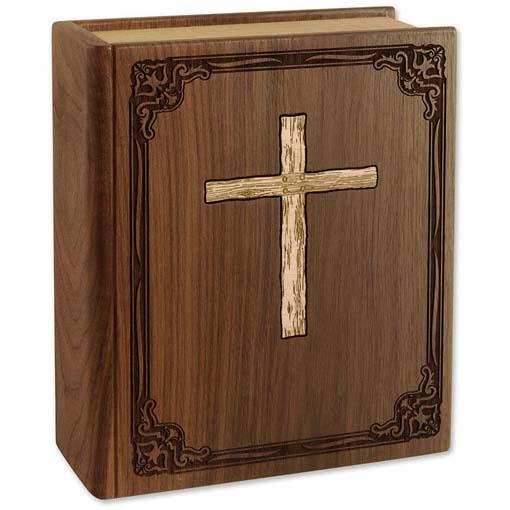 The Bible Wood Urn