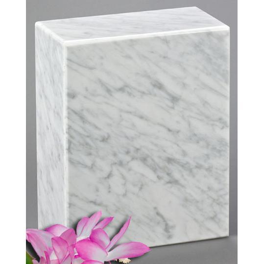 AEternitas Bianco Carrera Child Marble Urn