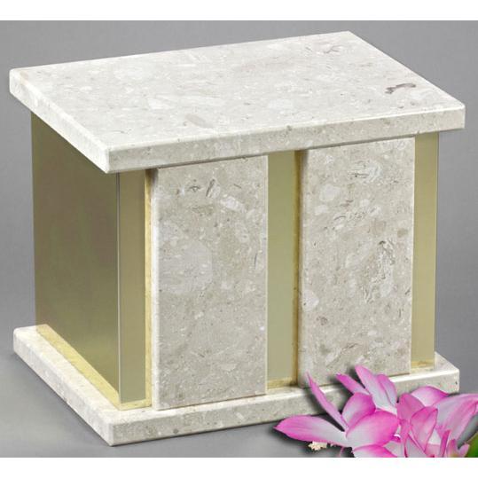 Infinita Beige Marble Companion Urn