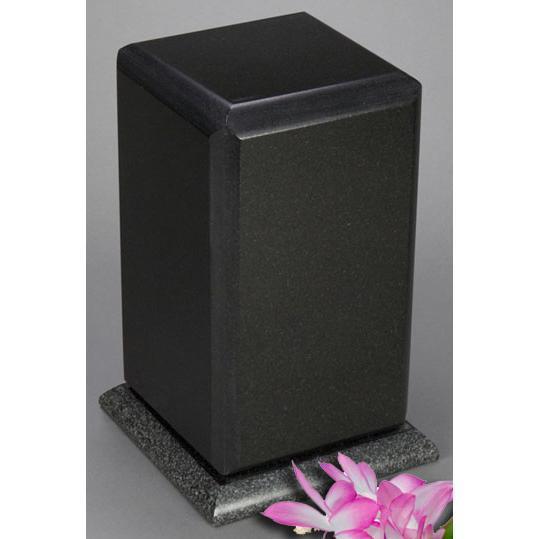 Simplicity Black Granite Urn