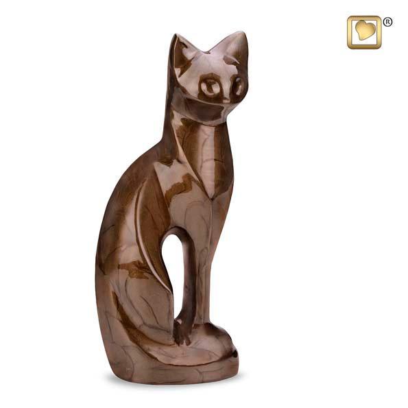 Katzenurne aus Bronze