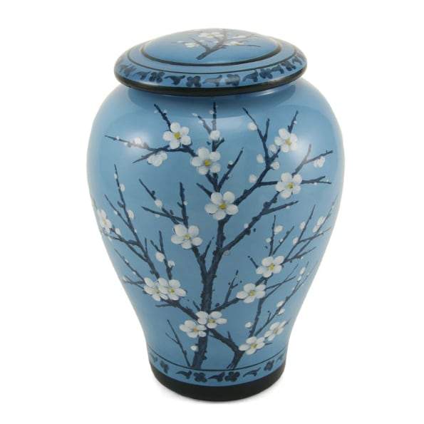 Plum Blossom Ceramic Urn