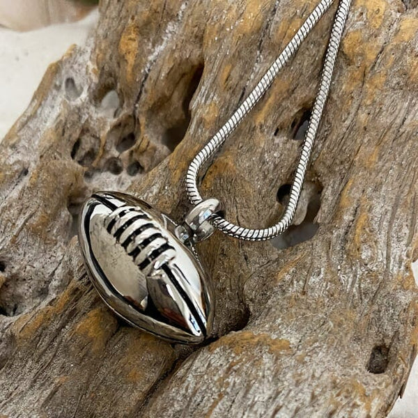Football Cremation Necklace
