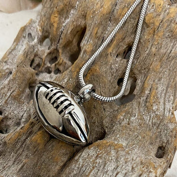 Football Cremation Necklace