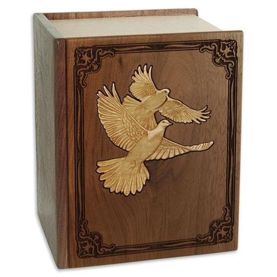Doves Wood Companion Urn