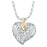 Leaves and Berries Heart Cremation Necklace
