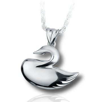 Swan Cremation Necklace