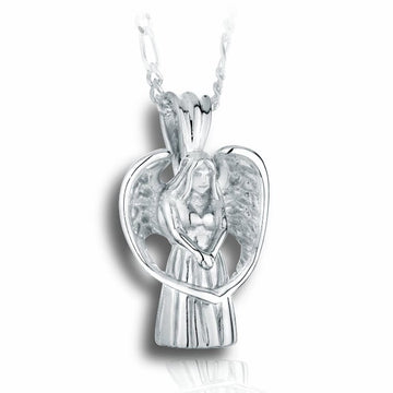 Halskette mit betendem Engel zur Kremation