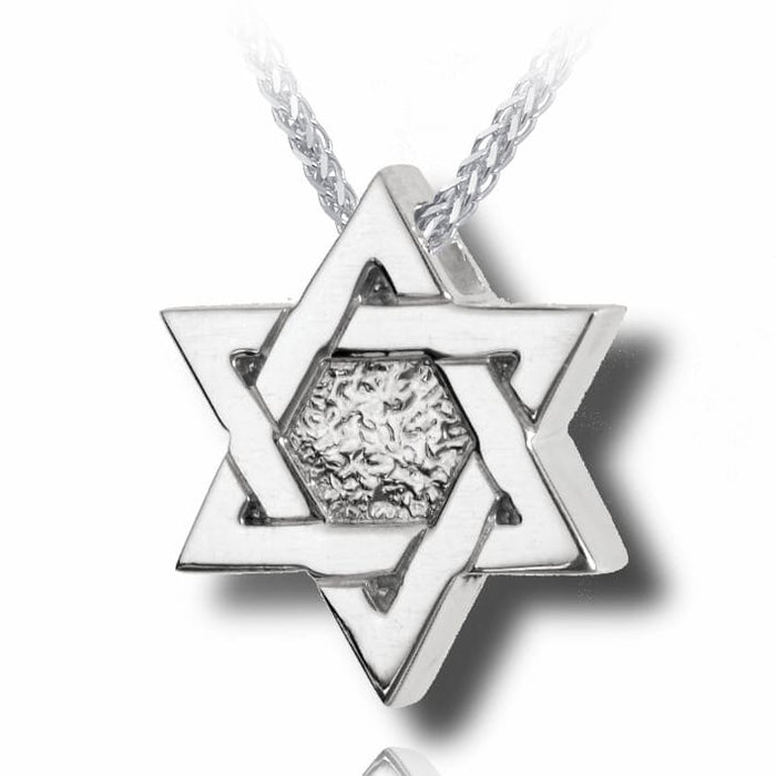 Star Of David Cremation Necklace