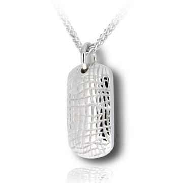 Small Gator Skin Cremation Necklace
