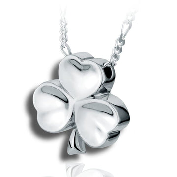 Lucky Shamrock Cremation Necklace