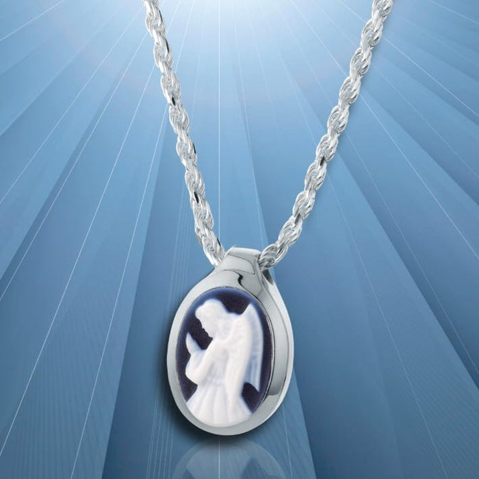 Angel Cameo Cremation Necklace